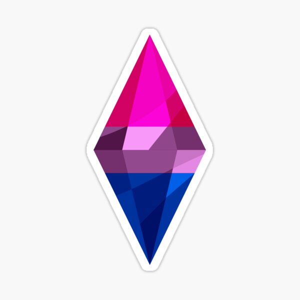 Sims 4 Bisexual Plumbob Sticker For Sale By Oswanily Redbubble