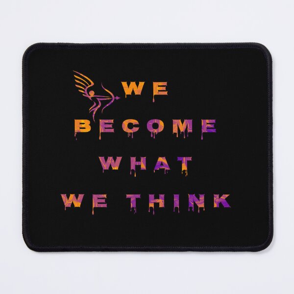 Item preview, We become what we think..., words with pattern by Marina Daniluka designed and sold by MariDaniArt.
