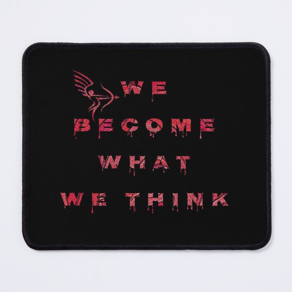 Item preview, We become what we think..., words with pattern by Marina Daniluka designed and sold by MariDaniArt.