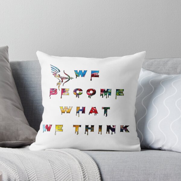 Item preview, We become what we think..., words with pattern by Marina Daniluka designed and sold by MariDaniArt.