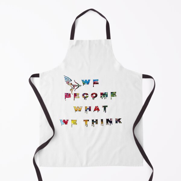 Item preview, We become what we think..., words with pattern by Marina Daniluka designed and sold by MariDaniArt.