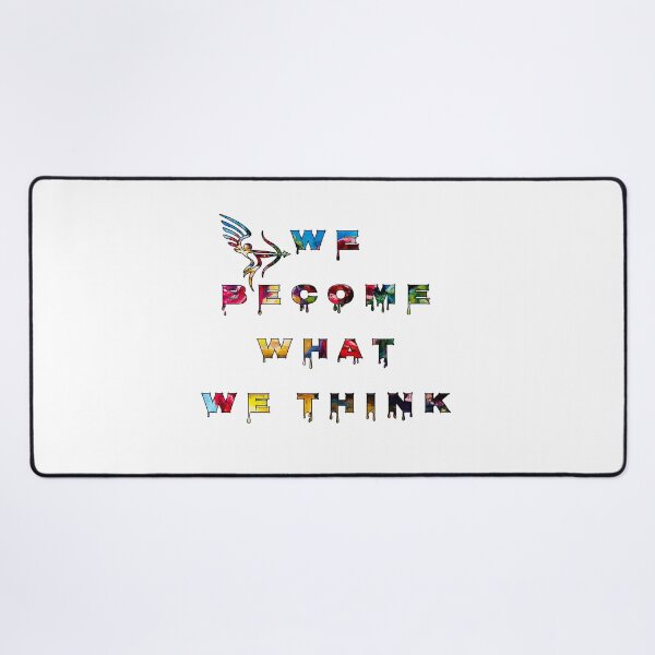 Item preview, We become what we think..., words with pattern by Marina Daniluka designed and sold by MariDaniArt.