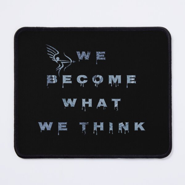 Item preview, We become what we think..., words with pattern by Marina Daniluka designed and sold by MariDaniArt.