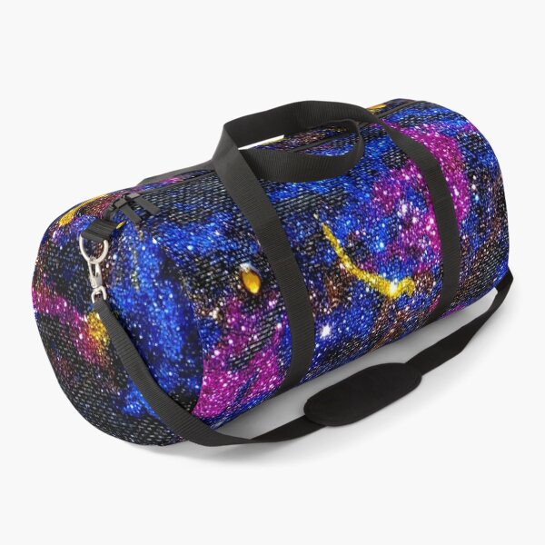 Item preview, Black Canvas with Blue, Pink and Yellow Glitter Paint designed and sold by TinaWakefield.
