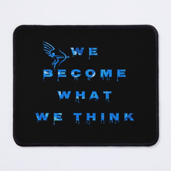 Item preview, We become what we think..., words with pattern by Marina Daniluka designed and sold by MariDaniArt.