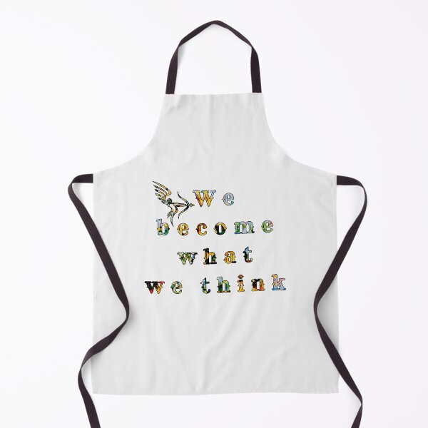 Item preview, We become what we think..., words with pattern by Marina Daniluka designed and sold by MariDaniArt.