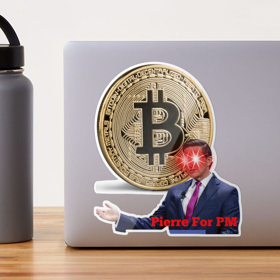 Pierre Poilievre Bitcoin Lazer Eyes