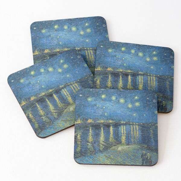 Aperçu de l'œuvre Starry Night Over The Rhone (1888) Vincent van Gogh Artwork créée et vendue par MellowSphere.