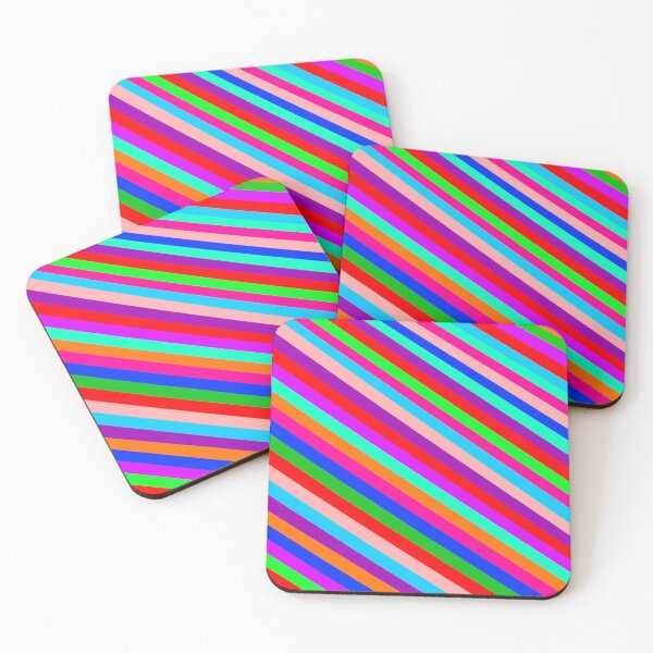 Item preview, Thick Diagonal Rainbow, Psychedelic Abstract Painting, Single and Large Sized Repeating Pattern designed and sold by Nicolette Olivier.