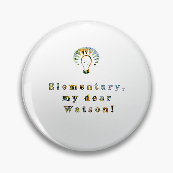 Item preview, Elementary, my dear Watson., words with pattern by Marina Daniluka designed and sold by MariDaniArt.