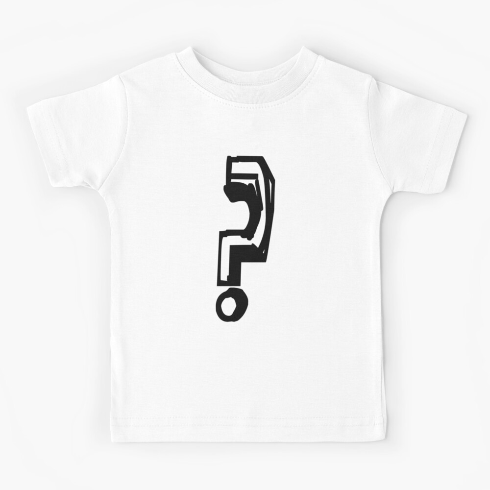 Question Mark Comic Kids T Shirt By Wildserenity Redbubble - roblox question mark mask