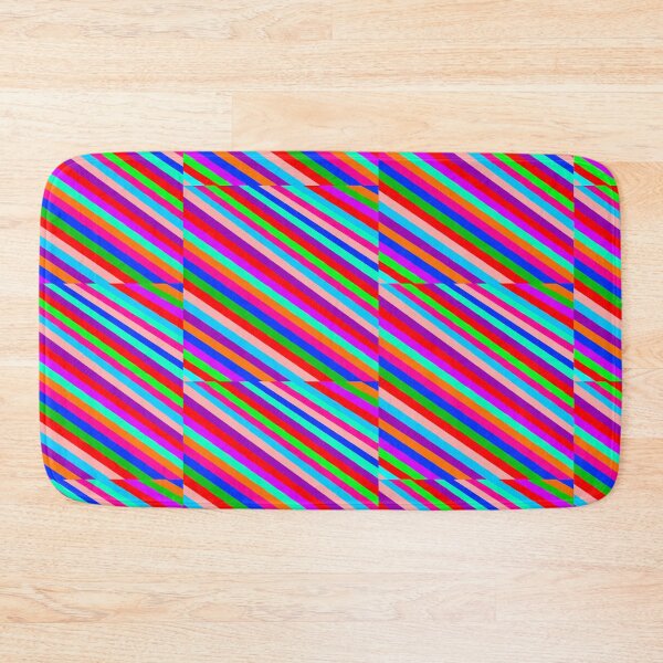 Item preview, Thick Diagonal Rainbow Stripes, Psychedelic Abstract Painting, Single and Small Sized Repeating Pattern designed and sold by Nicolette Olivier.