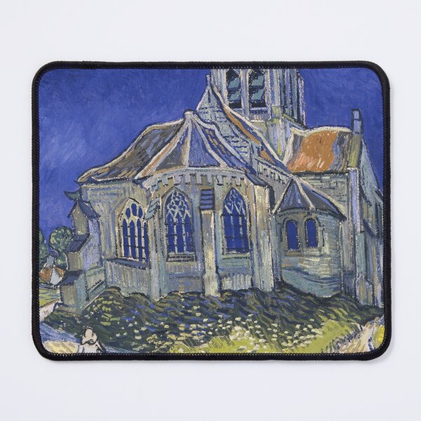Item preview, The Church in Auvers-sur-Oise View from the Chevet (1890) Vincent van Gogh Artwork designed and sold by MellowSphere.