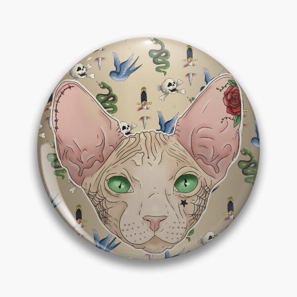 Item preview, Tattoo Sphynx Cat designed and sold by Kai K.