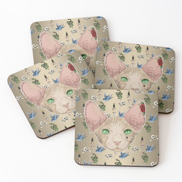 Item preview, Tattoo Sphynx Cat designed and sold by Kai K.