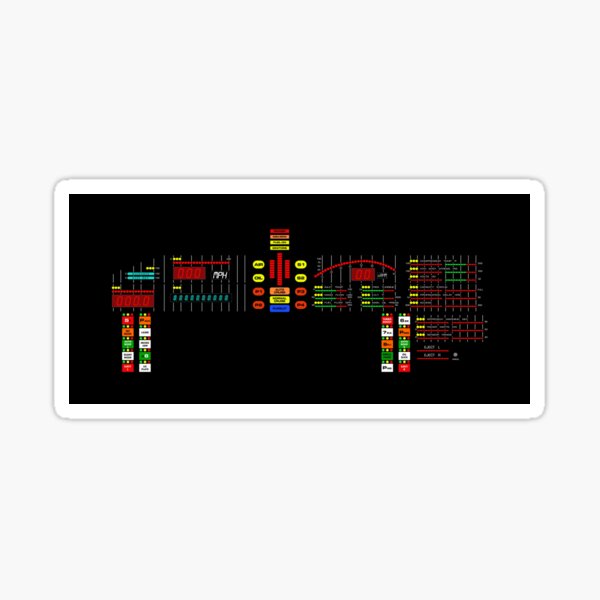 Knight Rider - KITT Dashboard Sticker