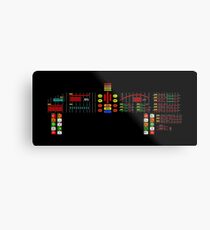 Knight Rider - KITT Dashboard Metallbild