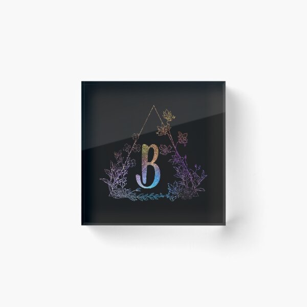 Item preview, Cute Floral Monogram B| Monogram B designed and sold by ModernStyleBoho.