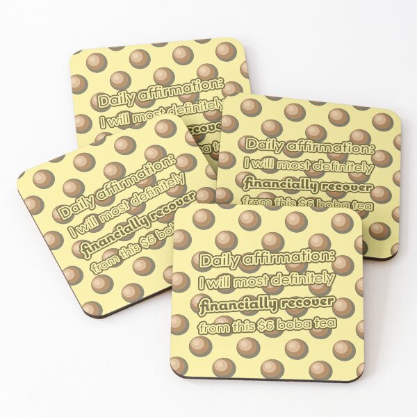 Item preview, oolong boba tea affirmation designed and sold by DigiBerryAtlr.