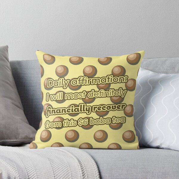 Item preview, oolong boba tea affirmation designed and sold by DigiBerryAtlr.
