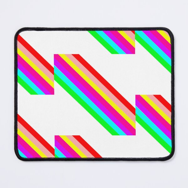 Item preview, Thick Diagonal Rainbow Stripes with No Background, Psychedelic Abstract Painting, Single and Small Sized Repeating Pattern designed and sold by Nicolette Olivier.