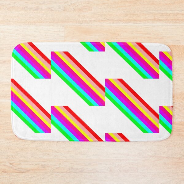 Item preview, Thick Diagonal Rainbow Stripes with No Background, Psychedelic Abstract Painting, Single and Small Sized Repeating Pattern designed and sold by Nicolette Olivier.