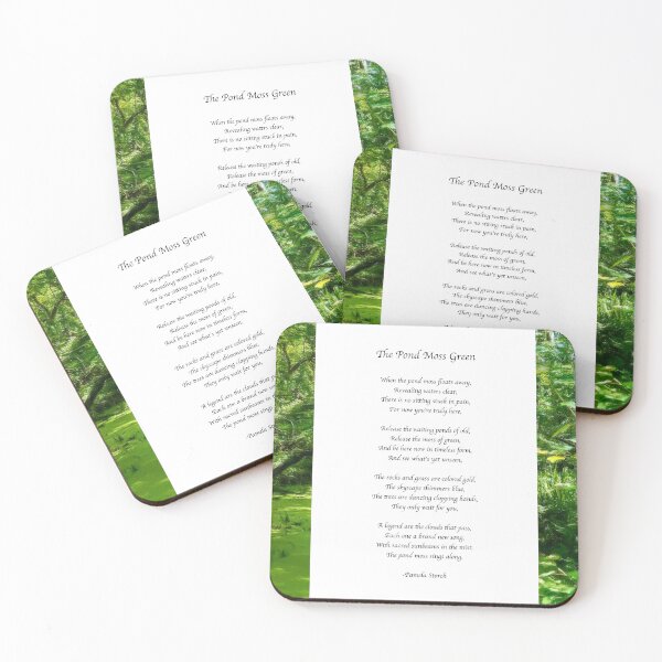 Item preview, The Pond Moss Green Poem designed and sold by Pamela Storch.