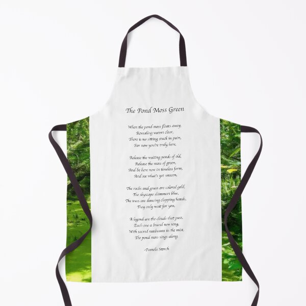 Item preview, The Pond Moss Green Poem designed and sold by Pamela Storch.