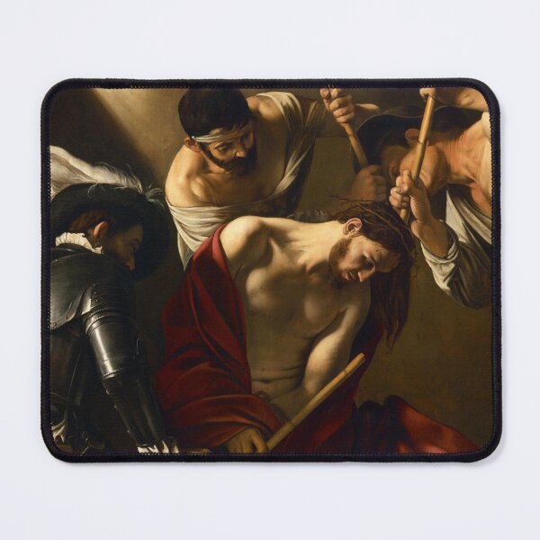 Item preview, The Crowning with Thorns | Caravaggio | 1604 Renaissance Christian Gospel Art designed and sold by CJET.