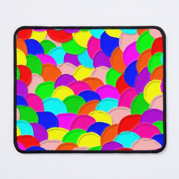 Item preview, Rainbow Dragon Scales, Psychedelic Abstract Painting, Single and Large Sized Repeating Pattern designed and sold by Nicolette Olivier.