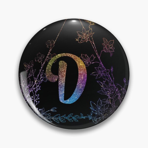Item preview, Cute Floral Monogram D| Monogram D designed and sold by ModernStyleBoho.