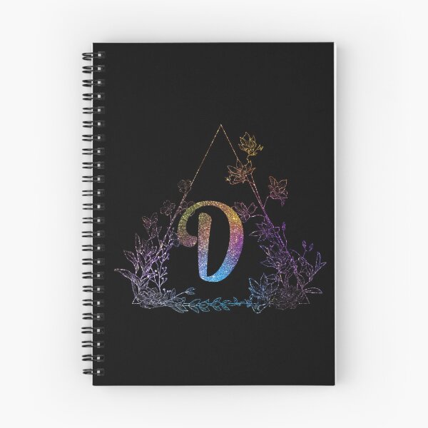 Item preview, Cute Floral Monogram D| Monogram D designed and sold by ModernStyleBoho.