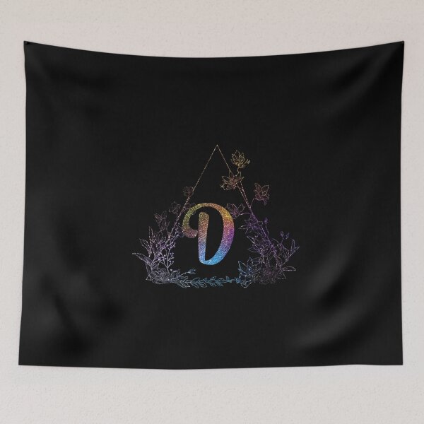 Item preview, Cute Floral Monogram D| Monogram D designed and sold by ModernStyleBoho.
