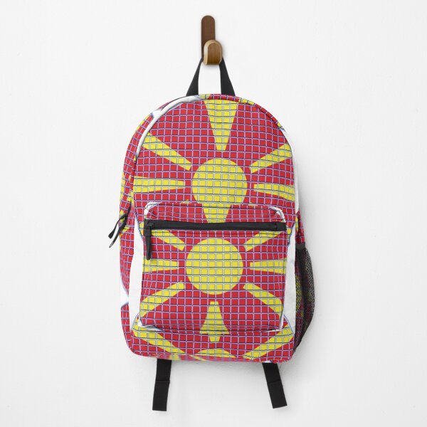 Item preview, North Macedonia Flag Rounded - Squares Pixel  designed and sold by MoonElite.