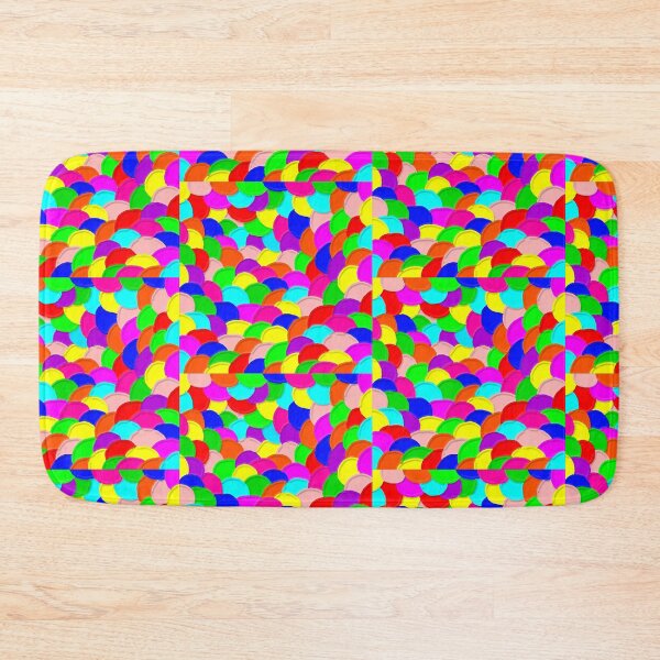 Item preview, Rainbow Dragon Scales, Psychedelic Abstract Painting, Single and Small Sized Repeating Pattern designed and sold by Nicolette Olivier.