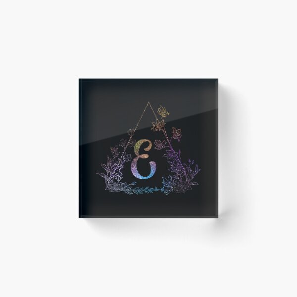 Item preview, Cute Floral Monogram E| Monogram E designed and sold by ModernStyleBoho.