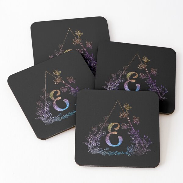 Item preview, Cute Floral Monogram E| Monogram E designed and sold by ModernStyleBoho.