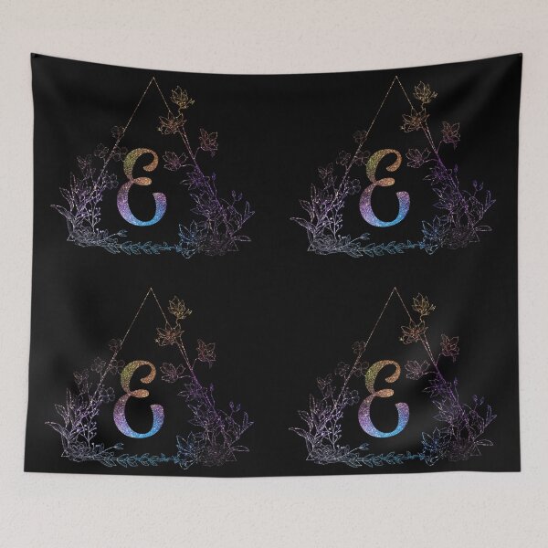 Item preview, Cute Floral Monogram E| Monogram E designed and sold by ModernStyleBoho.