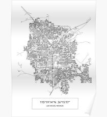 Las vegas Map Poster