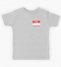 Hello badge (Robert) Kids Tee