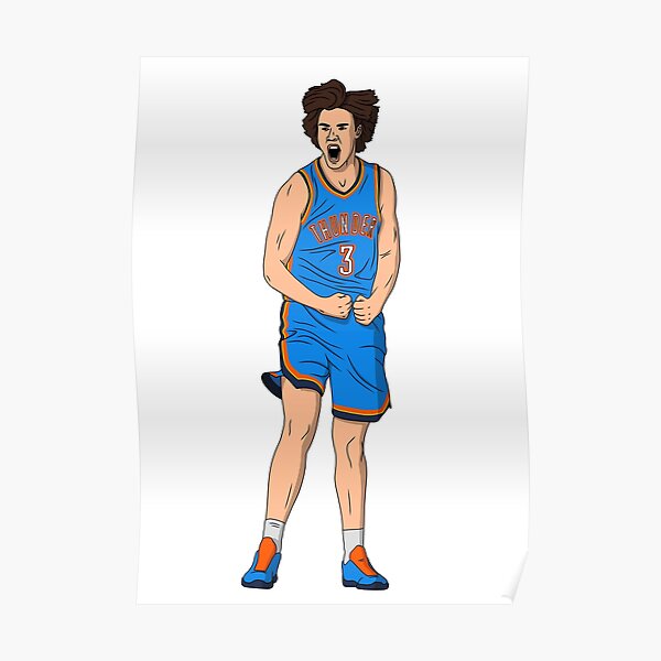 ✺Framed✺ OKC THUNDER NBA Basketball Poster SHAI GILGEOUS-ALEXANDER - 84cm  x