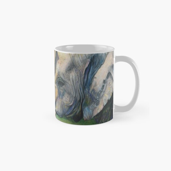 Elephant with Modern Colorful Background Classic Mug