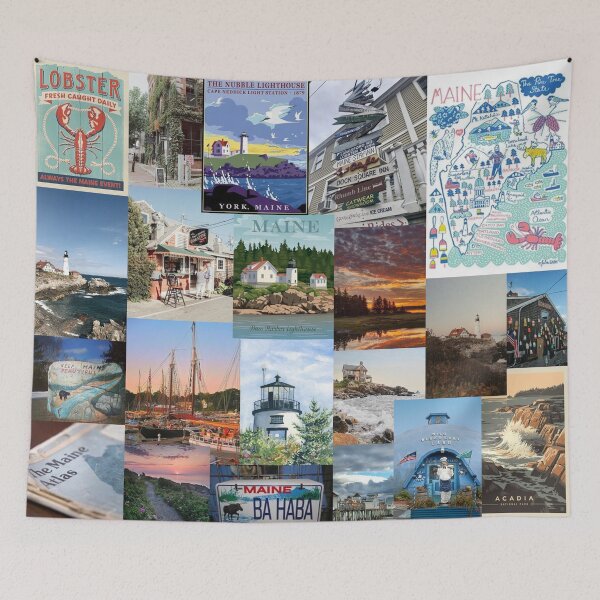 Item preview, maine aesthetic collage designed and sold by morgananjos.