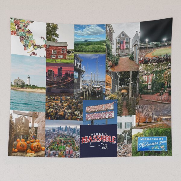 Item preview, massachusetts aesthetic collage designed and sold by morgananjos.