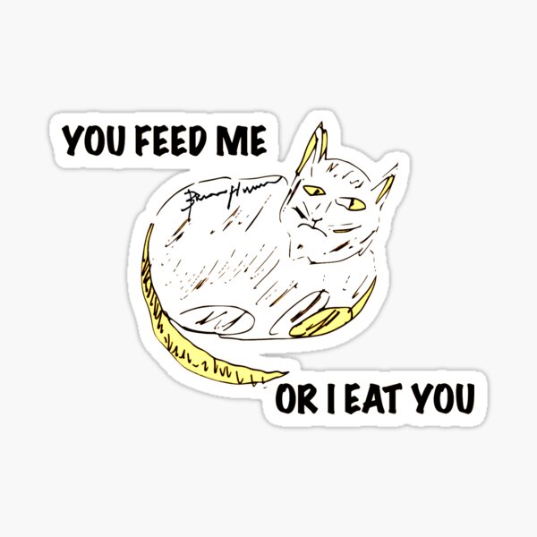 Grouchy Cat! Sticker