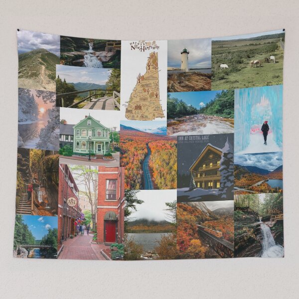Item preview, new hampshire aesthetic collage designed and sold by morgananjos.