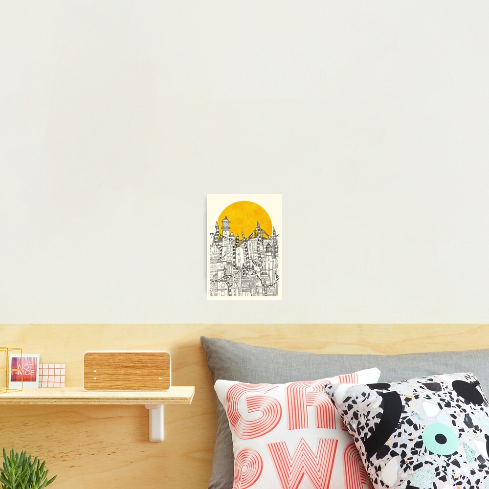 Big Sun Small City Photographic Print