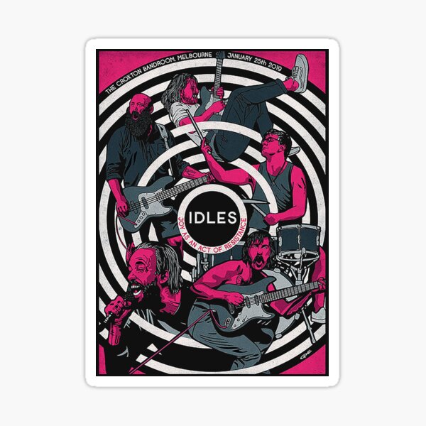 "Idles artwork logo" Sticker by alubej7 Redbubble
