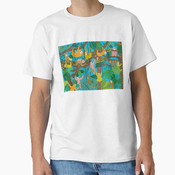 Item preview, Happy Sloths Jungle   designed and sold by m-lapino.