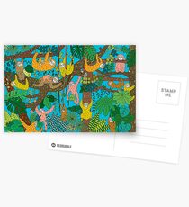 Happy Sloths Jungle Postcards
